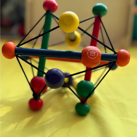 🌈 Manhattan Toy Company Skwish Classic Wooden Rattle & Teether Baby Toy - Picture 4 of 4